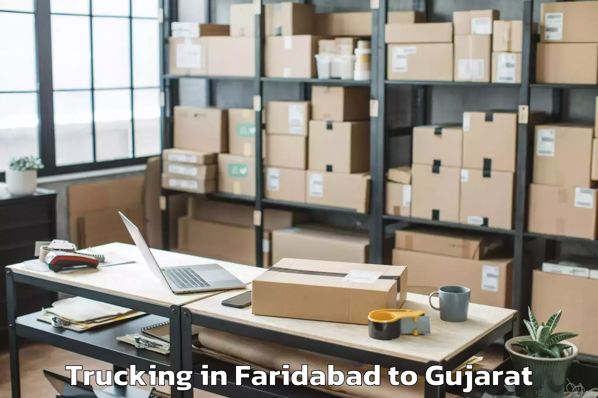 Book Faridabad to Lakhtar Trucking